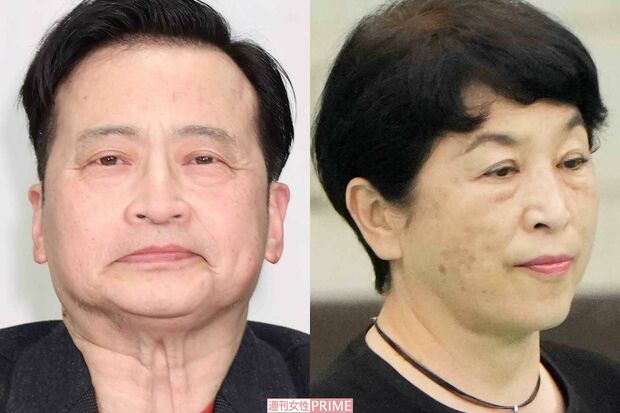 参院選終盤、秋葉原での街頭演説で共演するラサール石井氏と社民党党首の福島みずほ氏。福島氏の鮮やかなワンピースが注目を集めた。