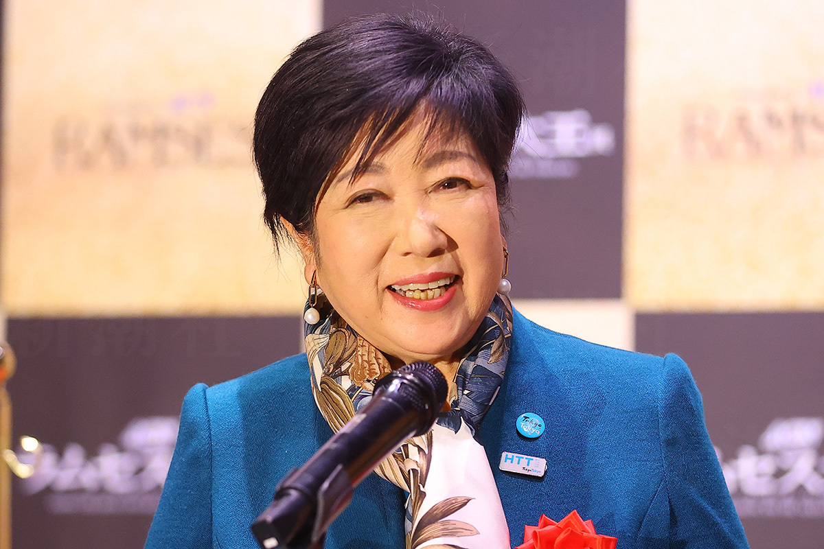 参院選応援演説に立つ小池百合子東京都知事