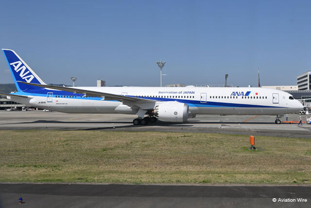 ANA 787-10新造機、米チャールストンで他社機に接触 ブリーズの