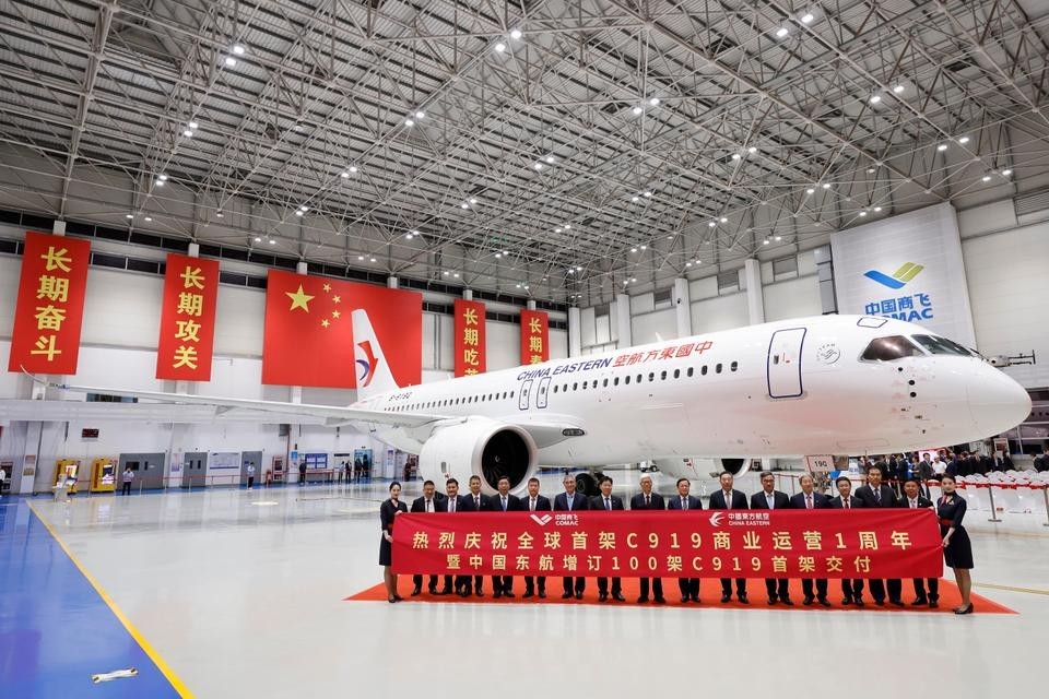 COMAC C919型機。世界の航空機市場の二強体制に挑む中国の新型民間航空機。