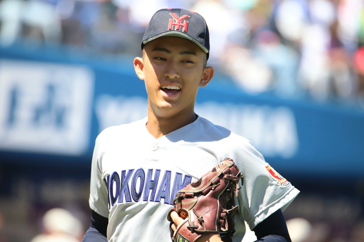 YOKOHAMA ジャケット ネイビー ML 横浜高校野球 横浜高校 野球部 Vジャン - メルカリ
