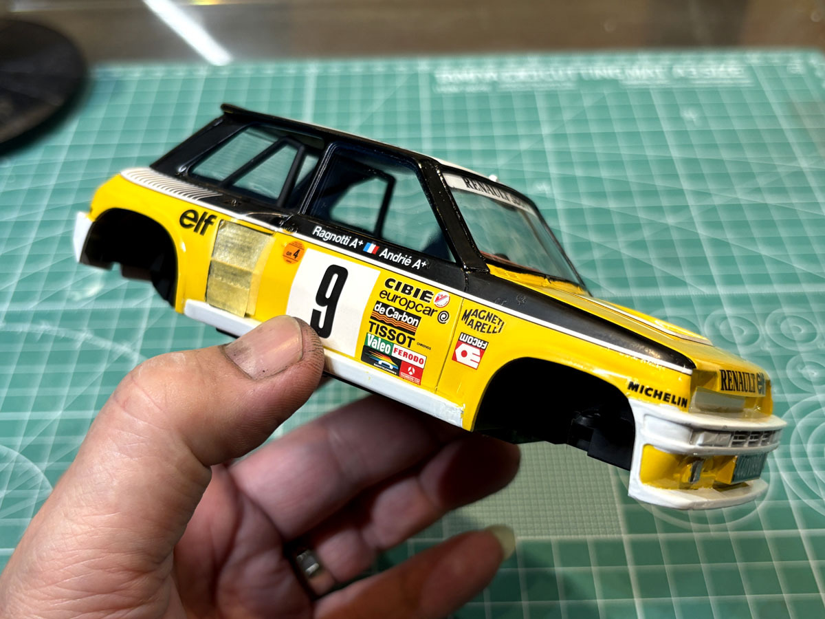 1/24 RENAULT　プラモデル完成品　ラリーカー 1/24 プラモデル タミヤ ルノー5ターボラリー 当時物 未組立