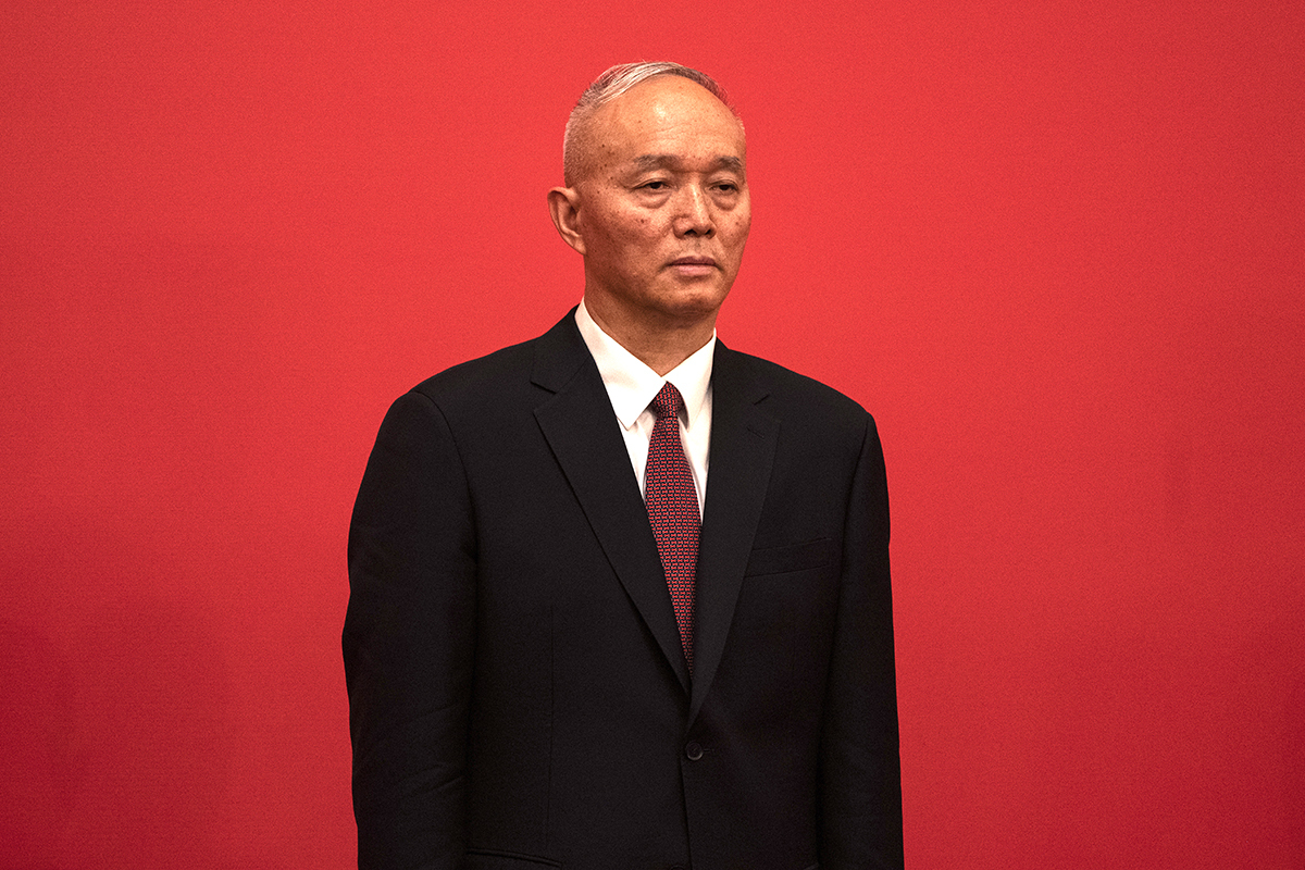 盧溝橋事件88周年記念式典に出席する中国共産党序列5位の蔡奇政治局常務委員