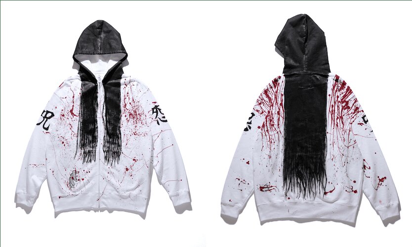 呪怨 4K〈Vシネマ版〉劇場販売グッズ　Tシャツ Vシネマ版「呪怨」「呪怨2」公開を記念して恐怖の公式グッズ発売