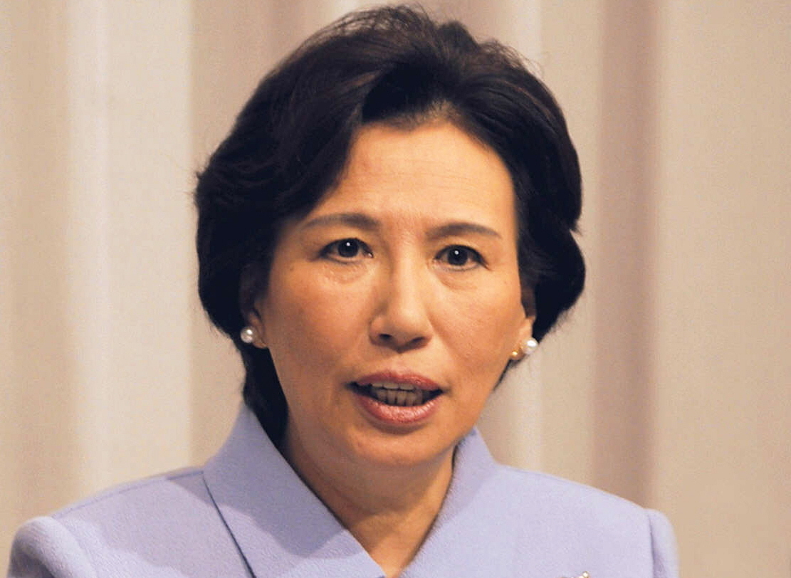 「情報ライブ ミヤネ屋」出演時の元外相・田中真紀子氏の肖像