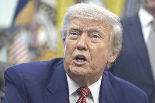 ユネスコ再脱退の決定を主導したトランプ前米大統領。国際機関との関係性再考を求める姿勢を示す。