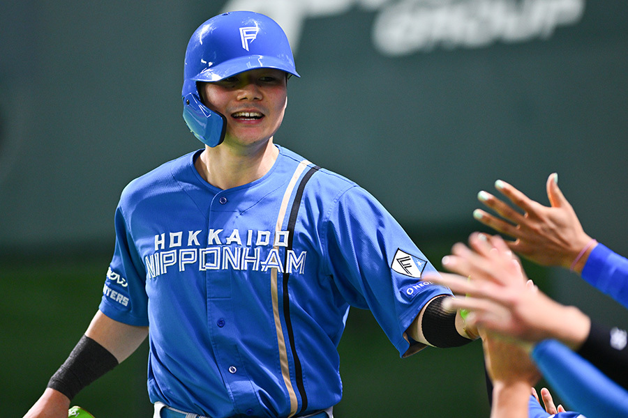 日本ハムファイターズ　ＷＬＨシリーズユニ　清宮選手　Ｍサイズ　ま未使用・美品 北海道日本ハムファイターズ (ホッカイドウニッポンハム