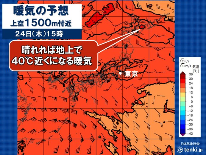 今日予想される最高気温と熱波が日本列島を覆う状況