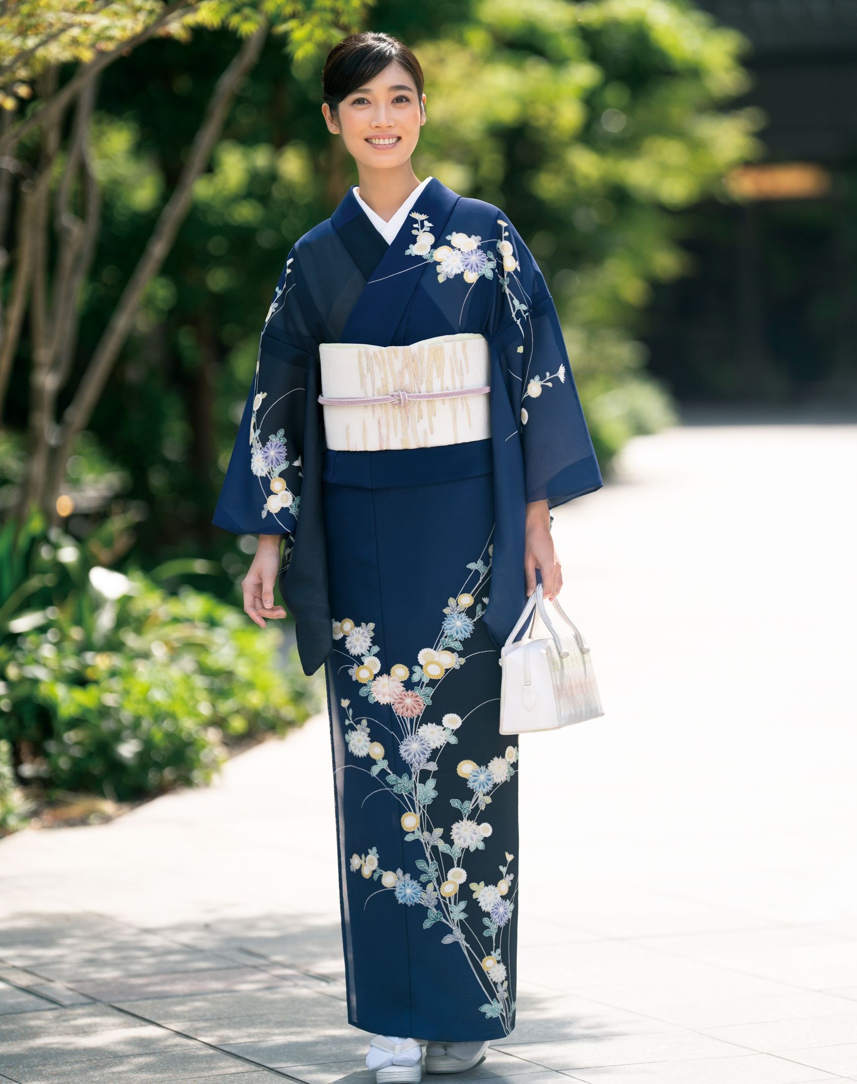 京友禅作家　秀夫　京友禅　撫子　ツツジ　訪問着　着物　124a p 京友禅作家 秀夫 京友禅 撫子 ツツジ 訪問着 着物 124a p 京友禅作家