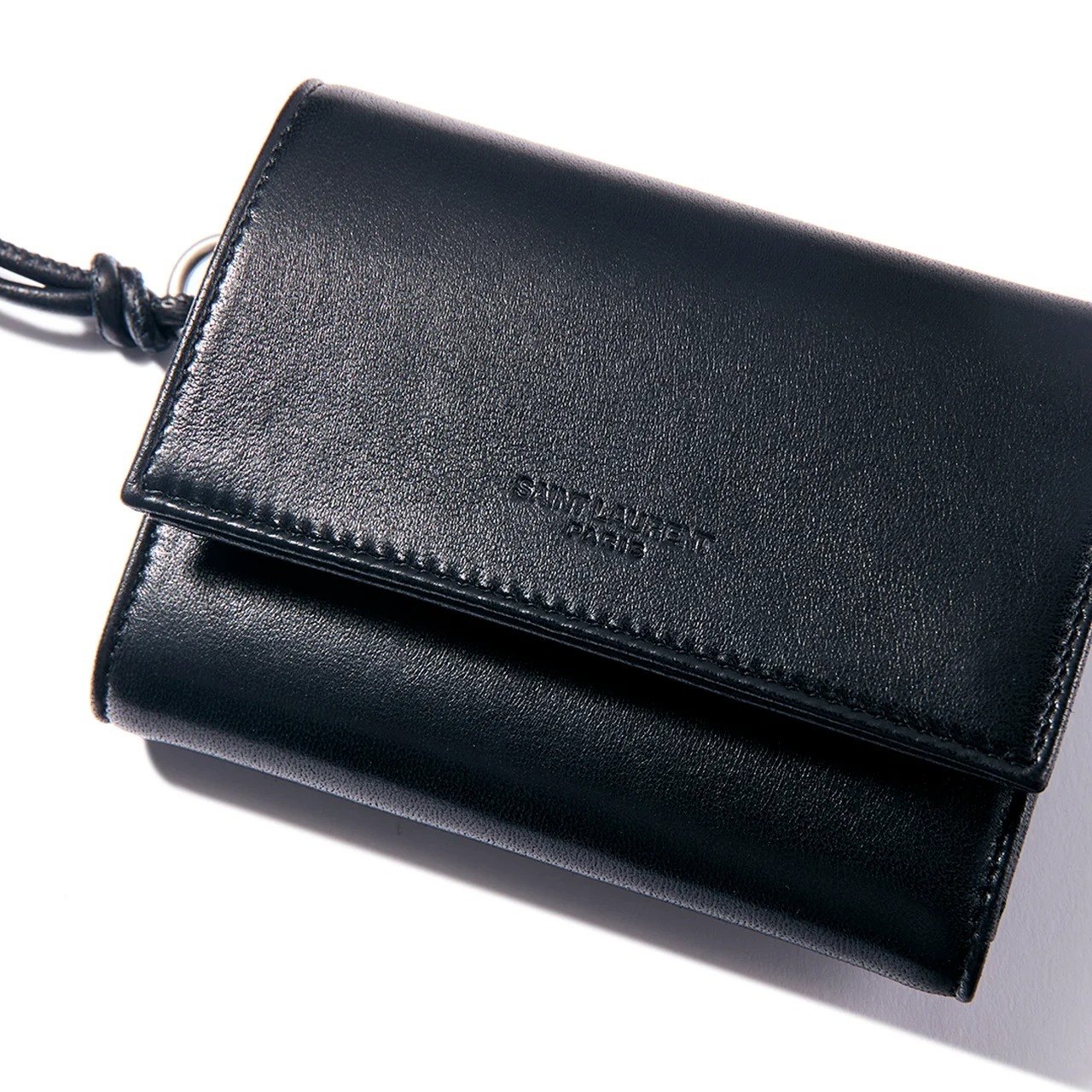 SAINT LAURENT★エレガント 上品 レザー3つ折り コンパクト 財布 サンローラン】夏ボーナスで買うべき大人の財布｜ネック