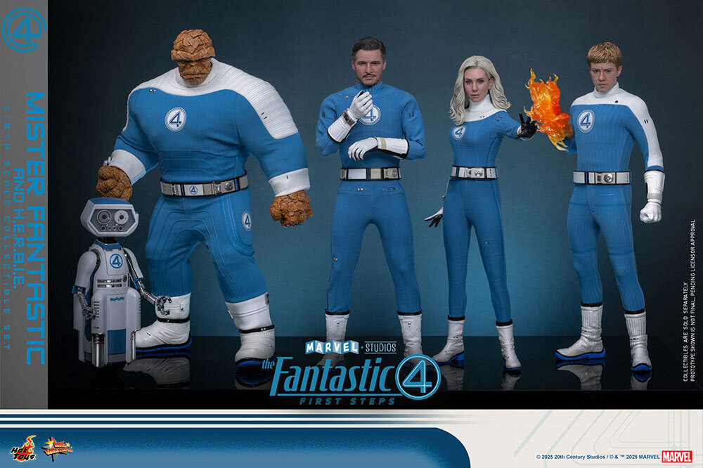 ツ*チ様 【ムービーマスターピース】ホットトイズ フィギュア4体 ホットトイズ『ファンタスティック4』1/6キャラクターフィギュア
