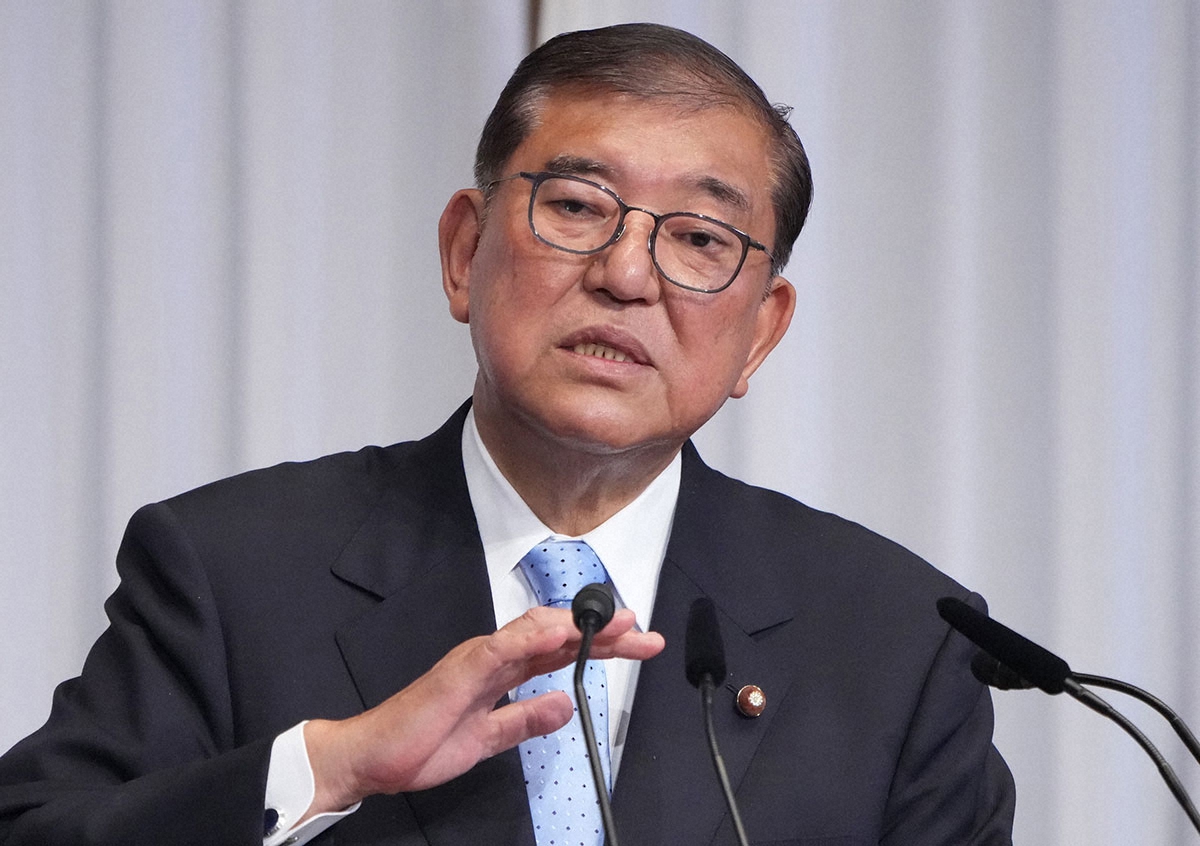 参院選惨敗後も続投の意向を示す石破茂首相の姿