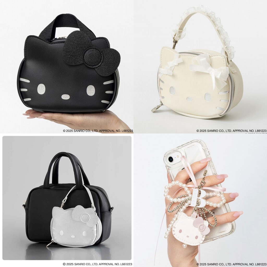 ハローキティ　キティ　ポーチ　ミラー　HELLO KITTY x BRILMY ハローキティ】「BRILMY」コラボ☆コスメポーチ＆ミラー