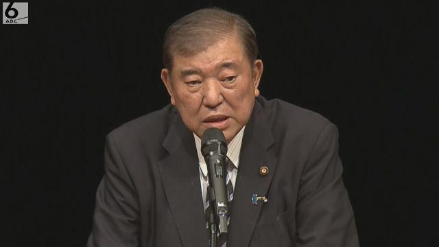 退陣圧力が強まる中で続投の意向を表明した石破茂総理大臣の様子