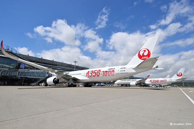 JAL A350-1000初号機、赤いロゴ最後はパリ 7/31に羽田着