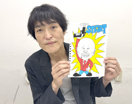 千原ジュニア　Tシャツ 千原ジュニアさん制作 福知山マラソン参加賞Tシャツのイラスト