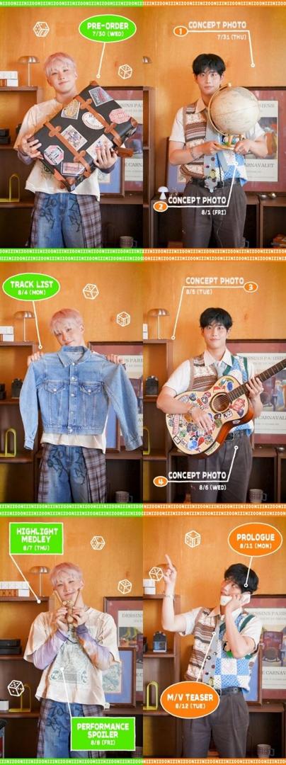 ASTROの新ユニットZOONIZINI、1stミニアルバム「DICE」発売へ