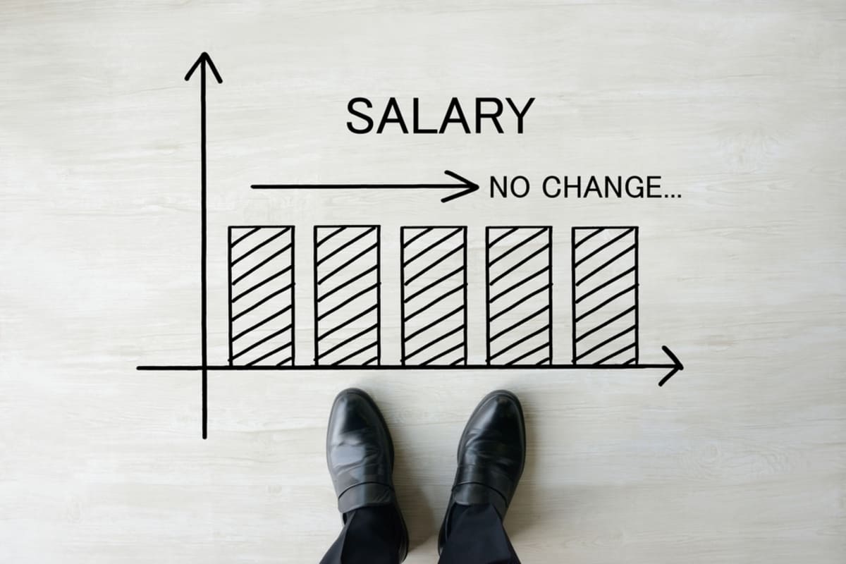 新入社員と就職氷河期世代の賃金格差を示すグラフ