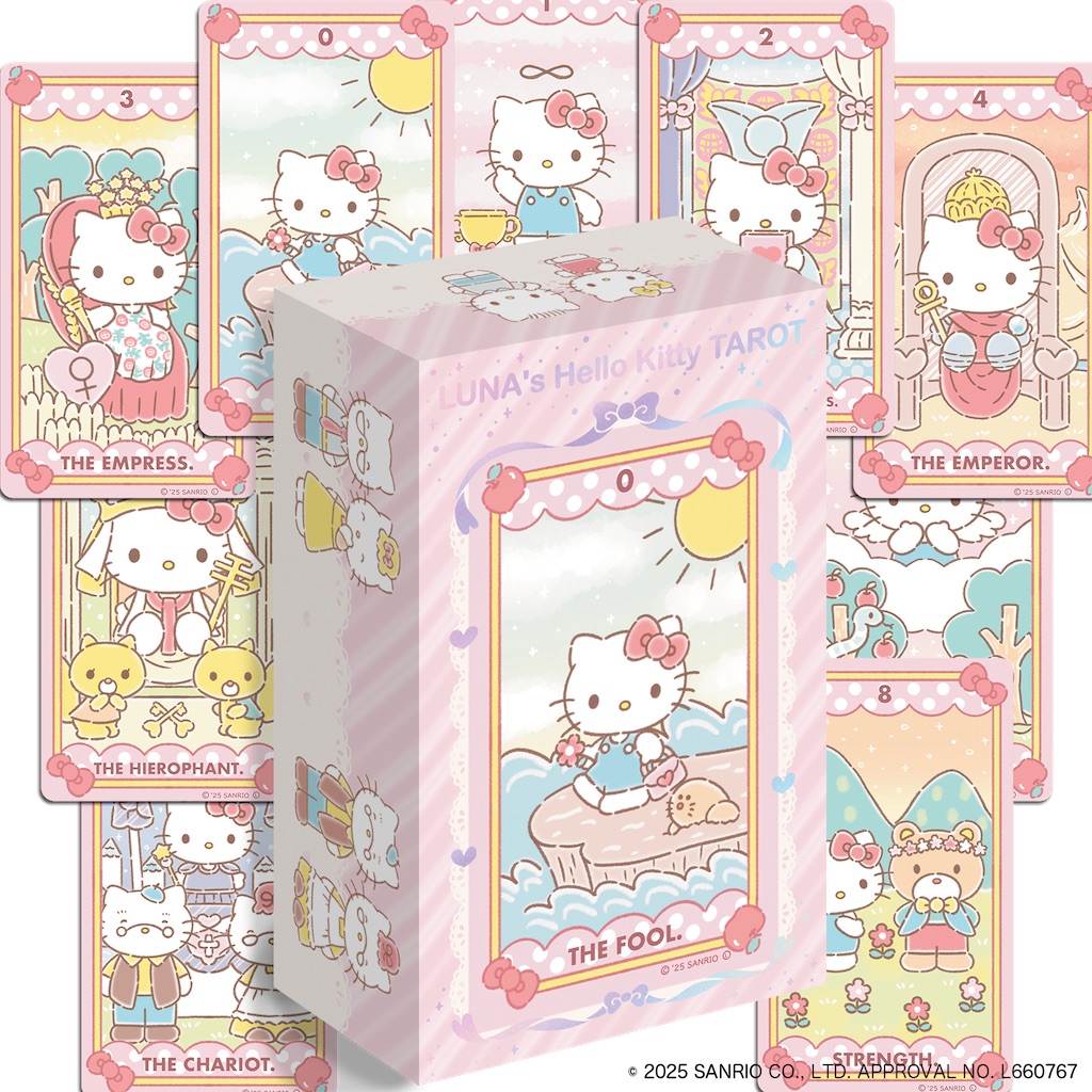 ハローキティのタロット占い　鏡リュウジ　サンリオ　キティちゃんオリジナルカード 希少レア✨絶版/廃盤本✨ハローキティのタロット占い 鏡リュウジ