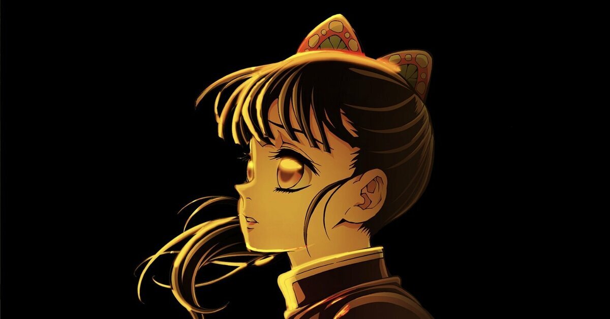栗花落カナヲの不安げな表情。胡蝶しのぶが胸中に秘めた妹への想いを象徴する一枚。