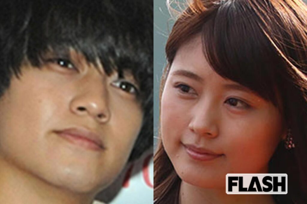 King & Princeの髙橋海人（左）と女優の有村架純のツーショット写真