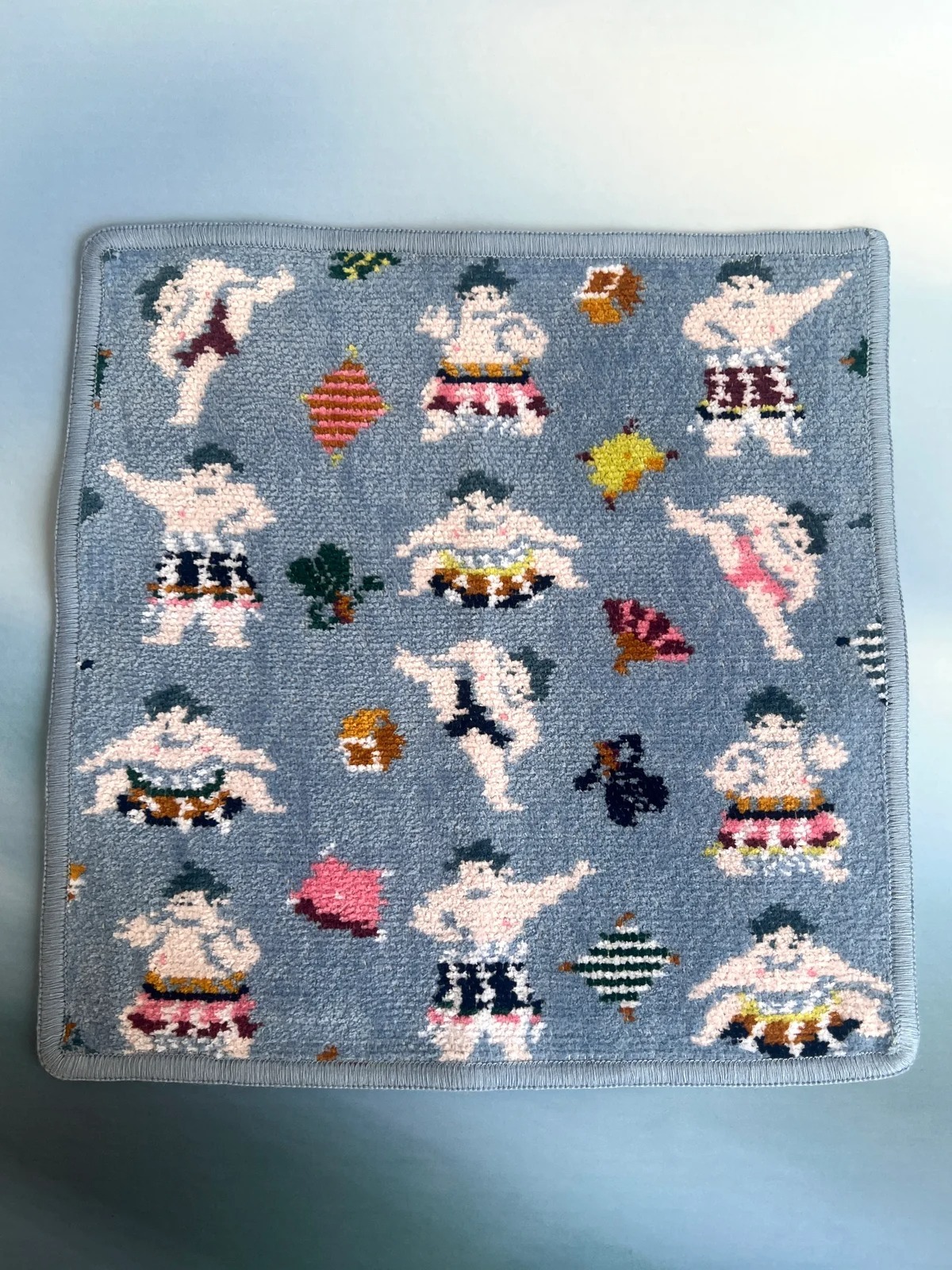 新品 フェイラー ハンカチ お寿司柄とお相撲柄の2枚セット 完売必至! 【フェイラー】【近沢レース店】お寿司とお相撲の和