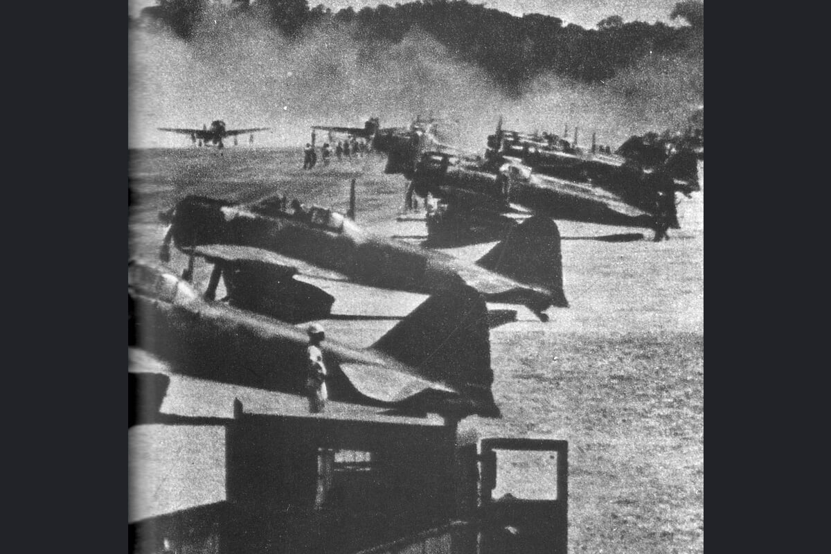 第二次世界大戦中、ラバウルに配備された日本軍の航空部隊