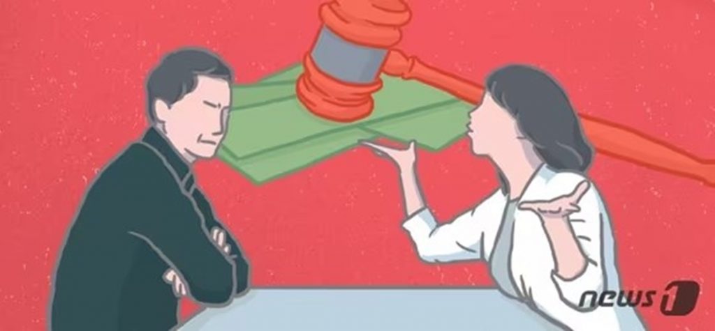 韓国人男性が元妻と親友による裏切りに苦悩する様子