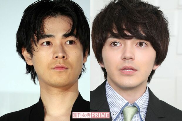ドラマ「初恋DOGs」出演の成田凌（左）と、「明日はもっと、いい日になる」出演の林遣都