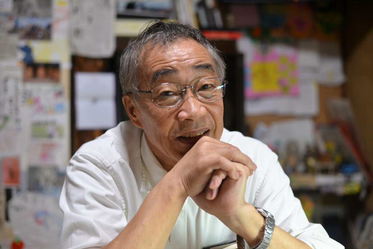 戦争が残した心の傷について語る森倉三男氏