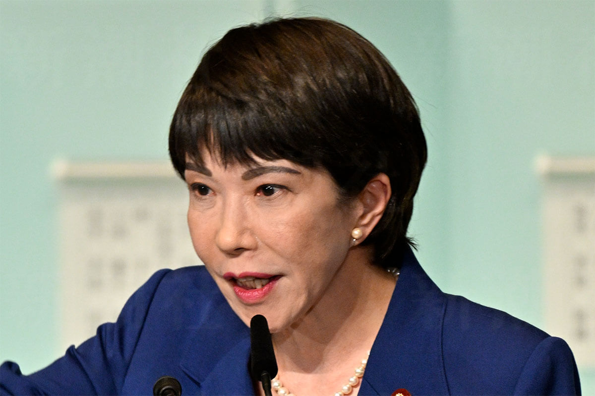 分裂後の「新・日本民主党」への参加が期待される高市早苗氏の肖像