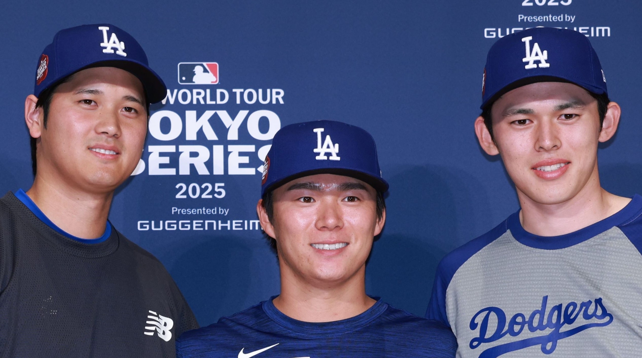 ドジャースジャケット 大谷翔平　山本由伸　佐々木朗希 ドジャース公式Xが大谷翔平・山本由伸・佐々木朗希の