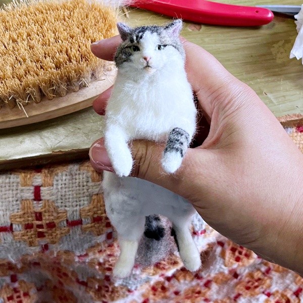 羊毛フェルト 猫 ☆☆ページ 羊毛フェルト 猫 可動ねこ 羊毛フェルト にじいろ 羊毛フェルト