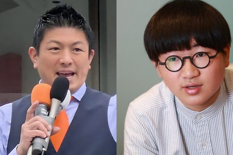 中学生記者 川中だいじ氏が参政党について私見を述べる様子