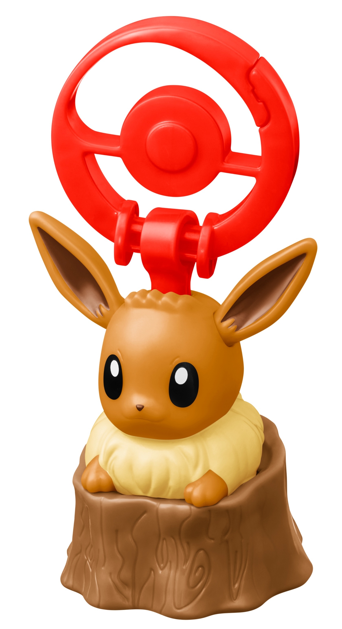 マクドナルドのハッピーセットポケモン第2弾に登場するイーブイ(メス)のシャカシャカキーホルダー。