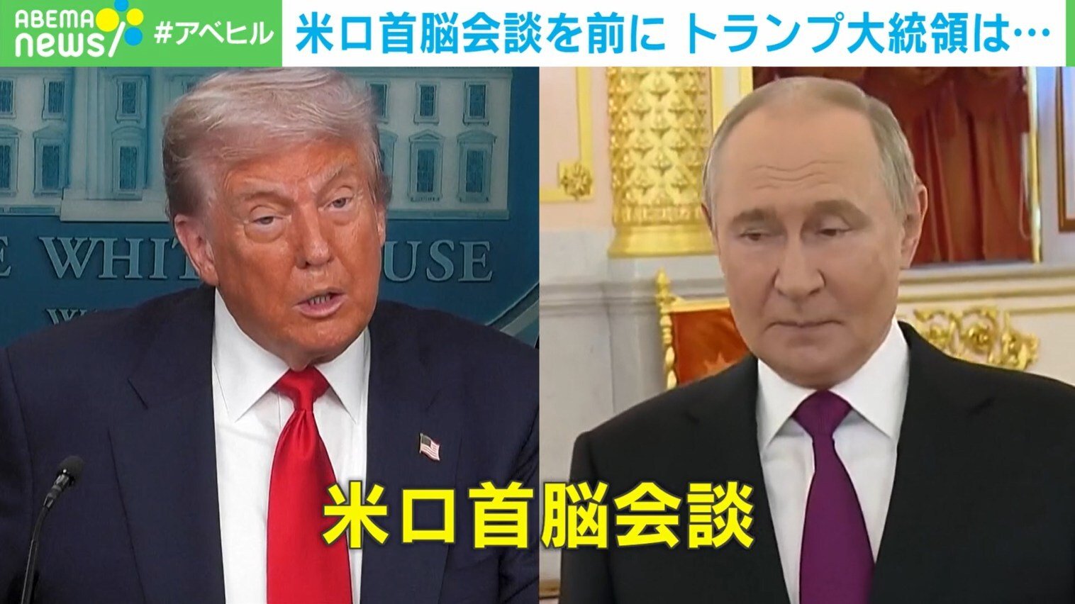 米ロ首脳会談に臨むトランプ大統領とプーチン大統領
