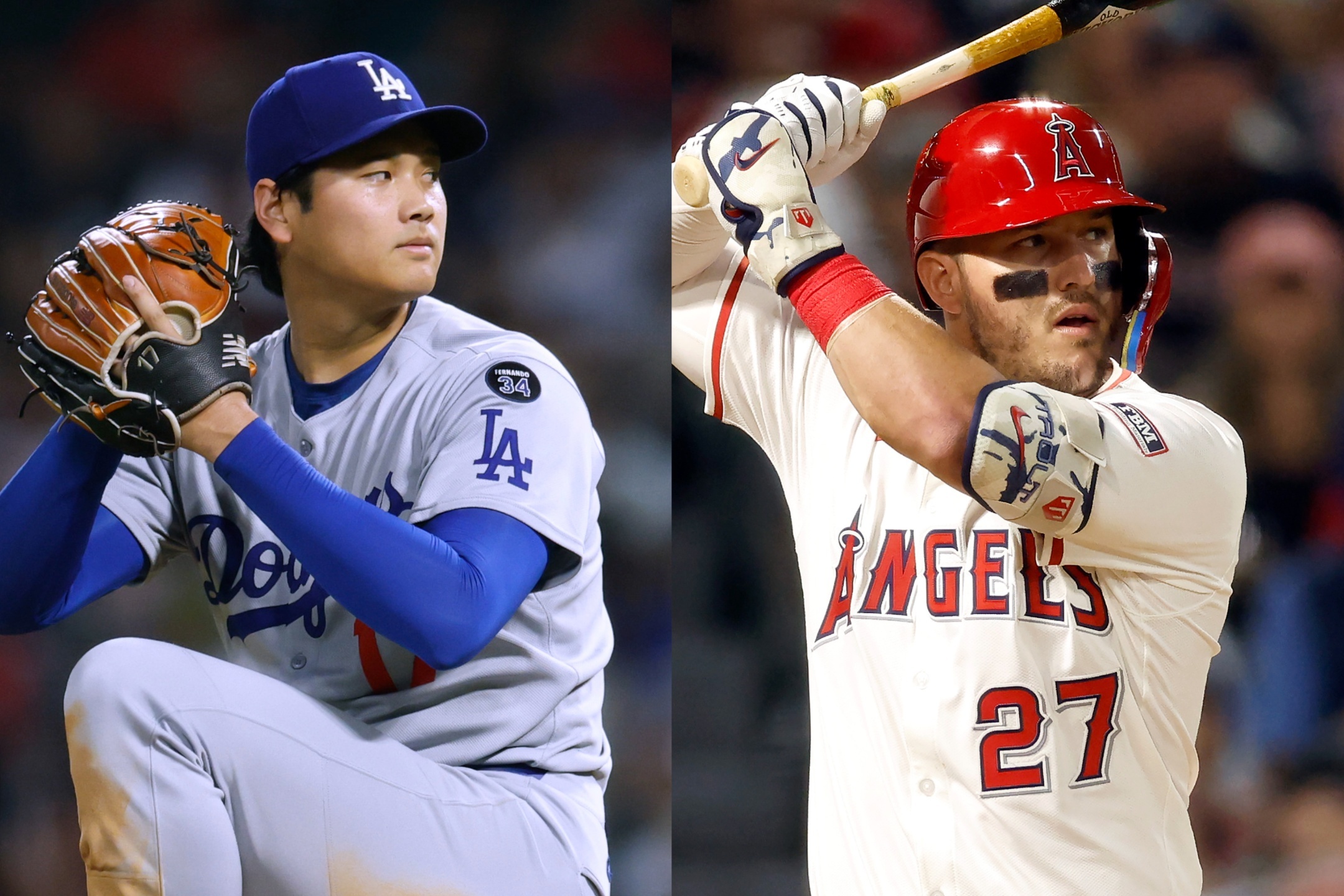 MLB - 観戦チケット付！ 大谷翔平＆マイク・トラウト トラウタニ ダブルボブルヘッド人形 観戦チケット付！ 大谷翔平＆マイク・トラウト トラウタニ