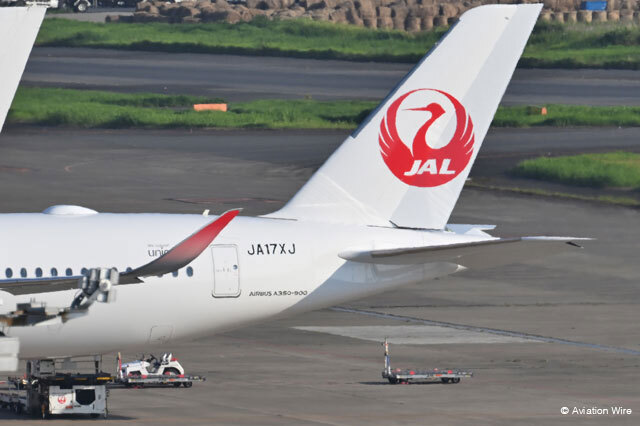 JAL A350-900、17号機が羽田到着 3年4カ月ぶり国内線大型機