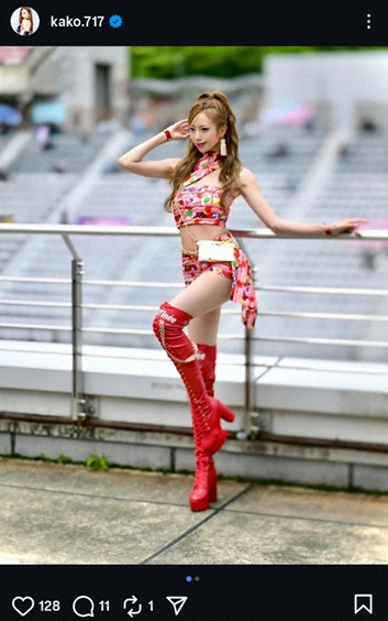 “9頭身レースクイーン”央川かこ　カラフルな夏コス姿披露に「最高に可愛い」「美しい。の一言」