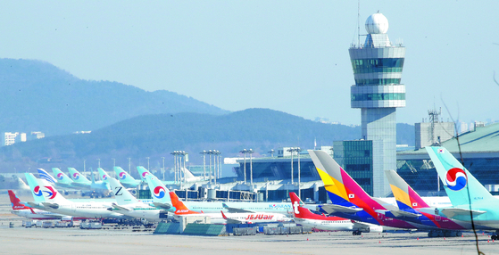 韓国の主要LCCが拠点とする仁川国際空港の様子。活発な航空需要を示す一方で、過当競争の舞台ともなっている。