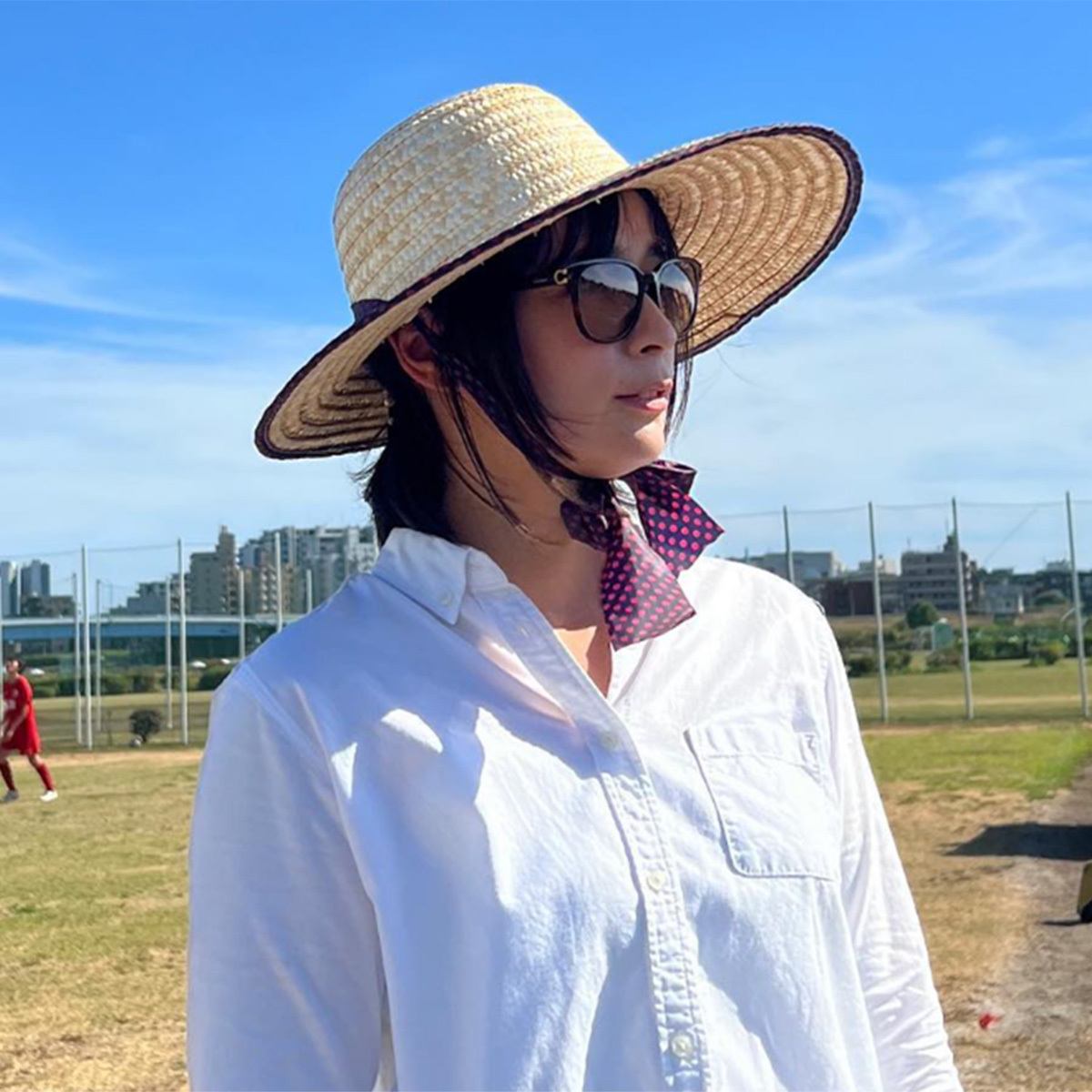 おしゃれクリップ出演時の加藤ローサ。40歳を迎えても変わらぬ美貌が視聴者を魅了した。