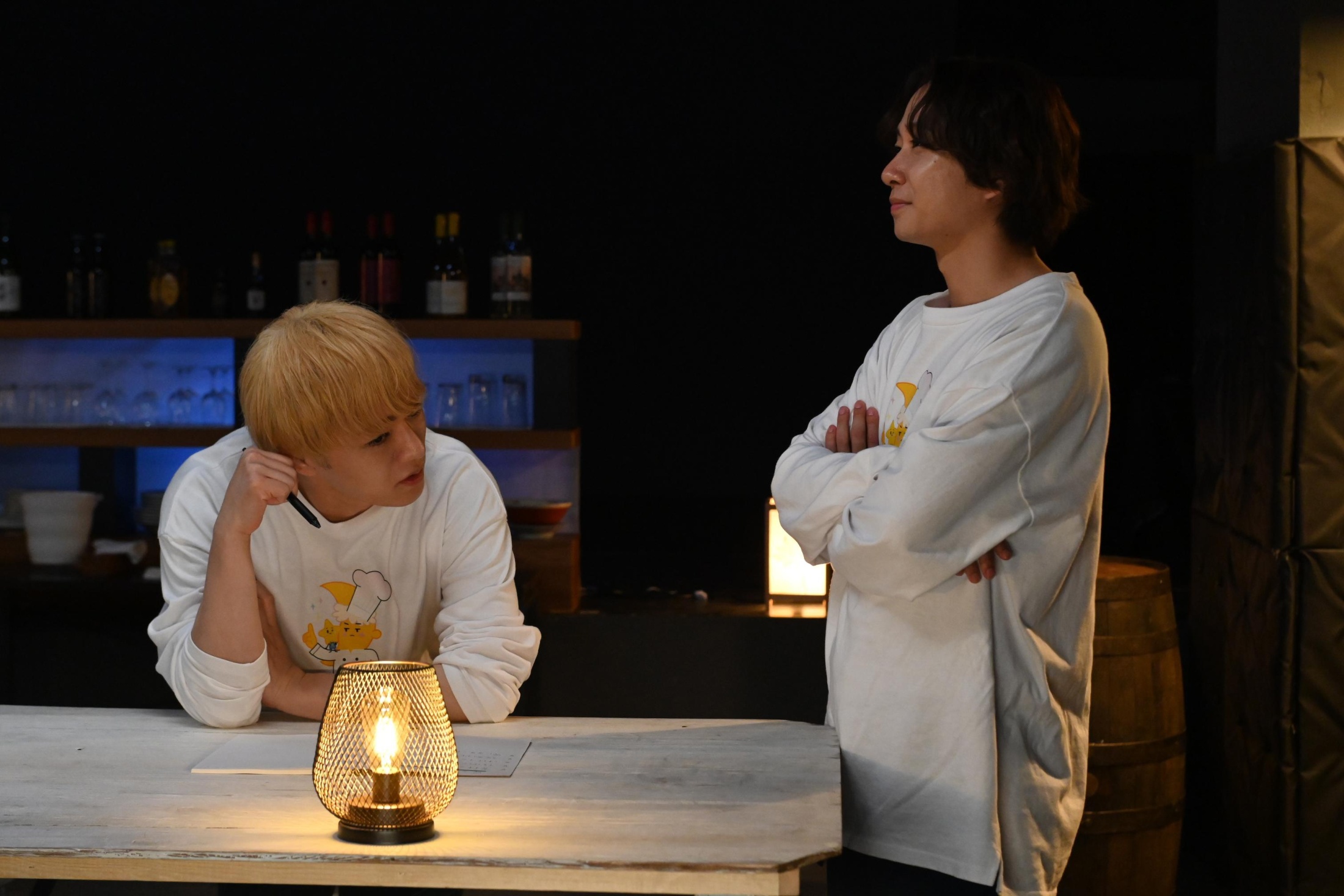 【新品】ミッドナイト屋台　神山智洋　中村海人　Tシャツ　Mサイズ 神山智洋（WEST.）× 中村海人（Travis Japan）ドラマ