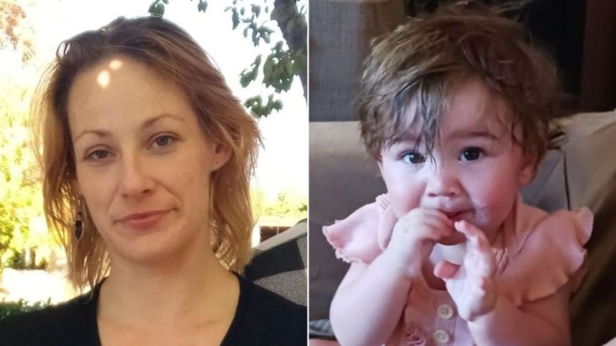 カリフォルニア州で行方不明となっていたウィスパー・オーウェンさんと生後8カ月の娘サンドラ・マッカーティーちゃんの写真。