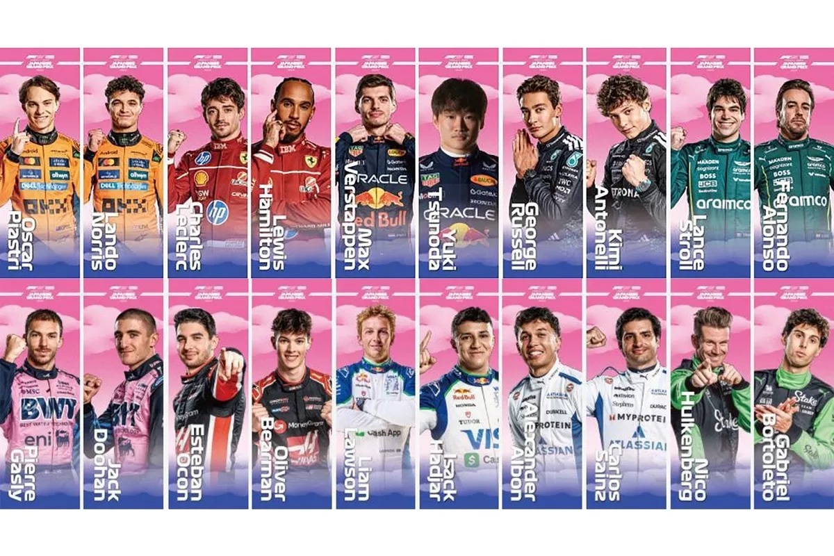 F1 応援のぼり ジョージラッセルA 鈴鹿サーキット場内に掲出されていたF1ドライバー応援のぼり