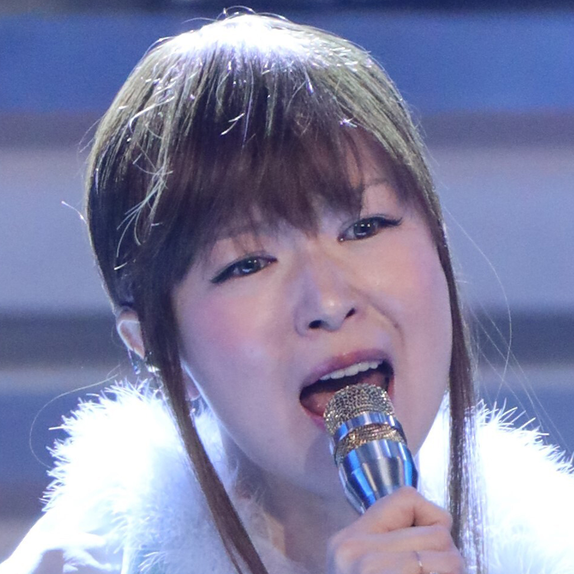 椎名林檎のライブ中、旭日旗に酷似したミニフラッグを振る観客たちの様子。