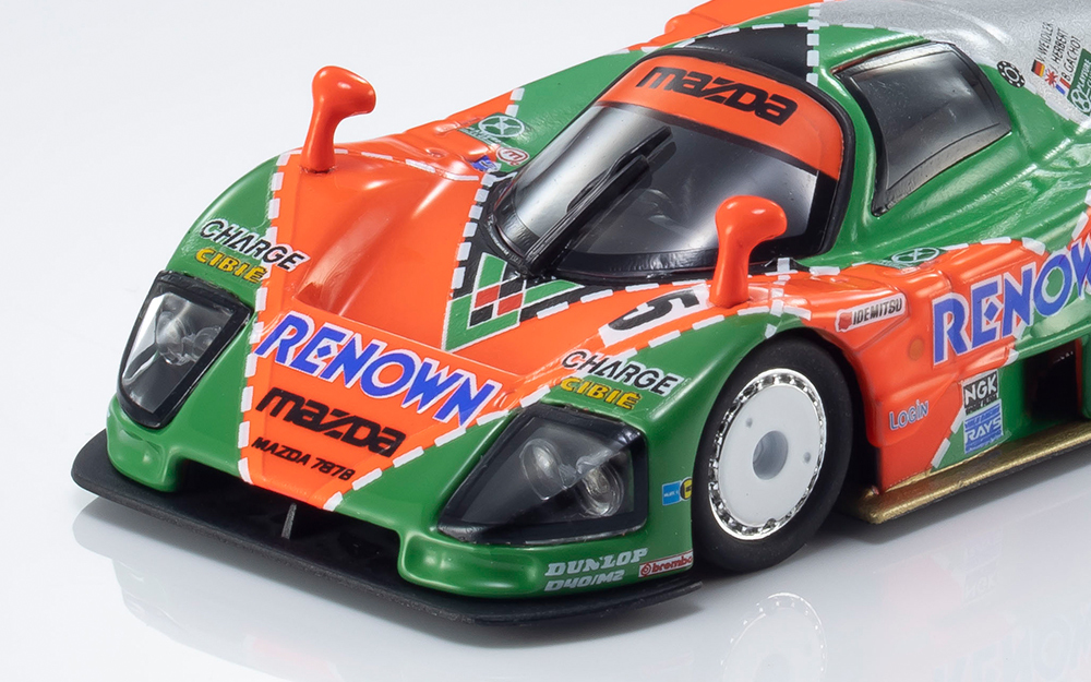 京商　ミニッツ　ボディ　MAZDA 787B クリアオレンジ 京商より、ファミマで買えるミニカー「MAZDA 787B」が登場