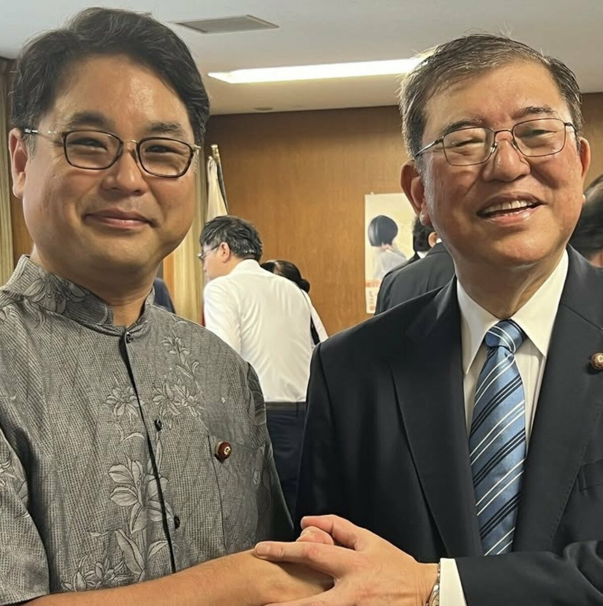 自民党総裁選で石破茂首相の立候補を後押しした保岡宏武氏。