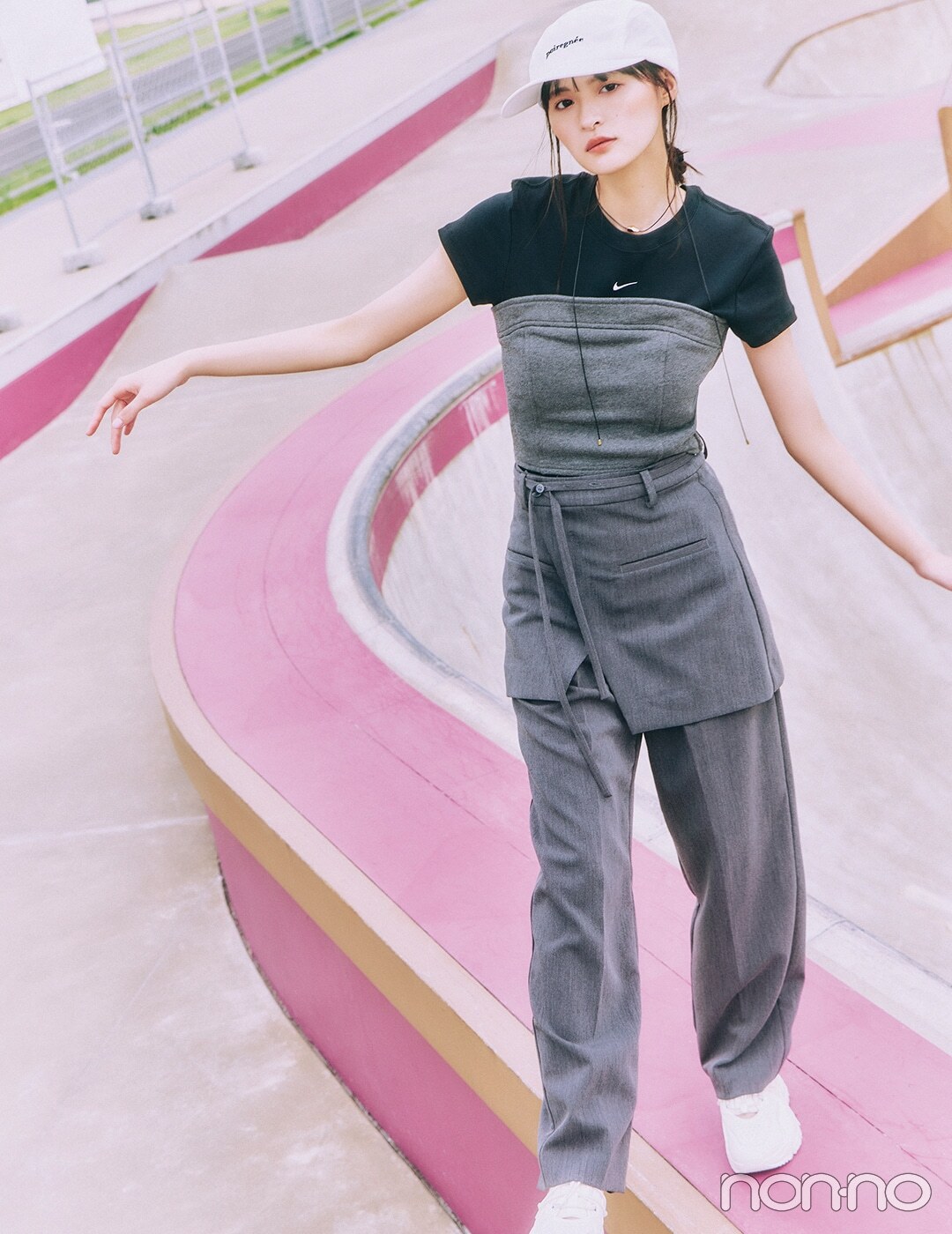 遠藤さくら】モダンなセットアップをストリートにアレンジ