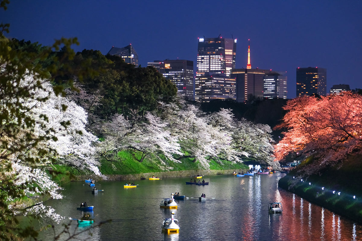 東京都千代田区の街並みと高級マンション群の遠景
