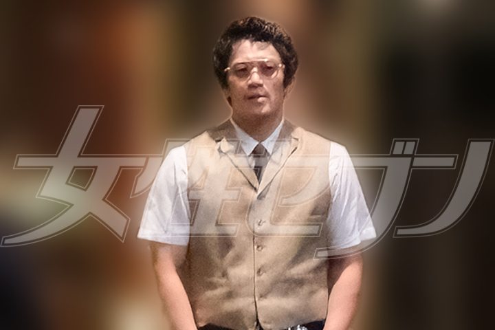 Netflixドラマ『ガス人間』打ち上げ会場に現れた小栗旬。独自のファッションで注目を集める。